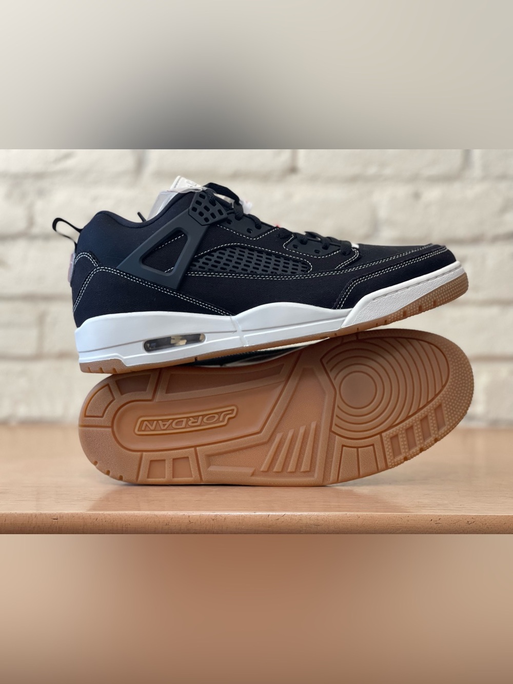 Nike Air Jordan Spizike Low Black Denim Men Sz 11 Gym Training Shoes IR2012-001